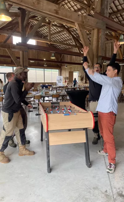 animation babyfoot pour séminaire en journée