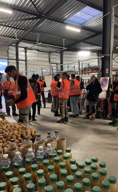 déjeuner journée sécurité 70 personnes